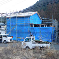 富士河口湖町大石 S.H様邸工事状況です。